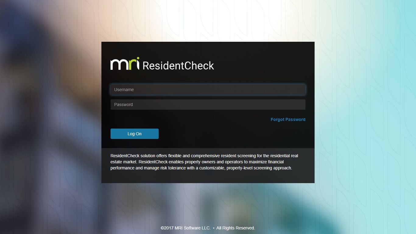 ResidentCheck - Login